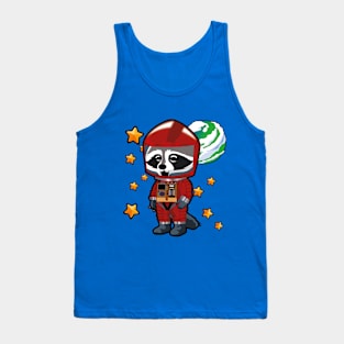 space odyssey raccoon RED Tank Top